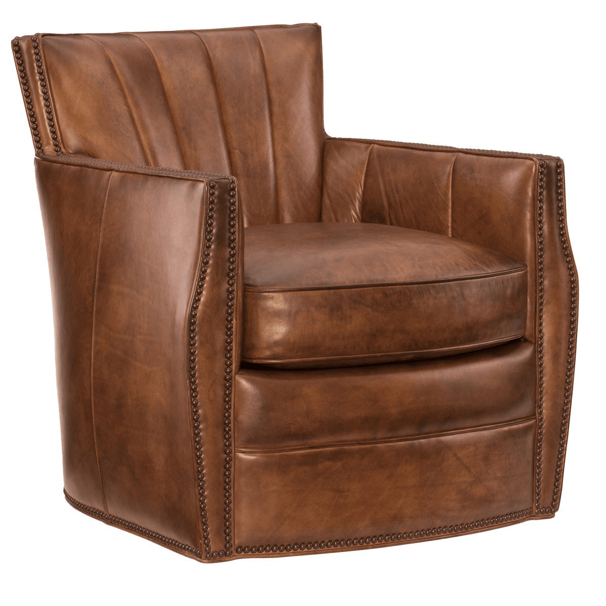 Caiden 30&quot; Wide Swivel Side Chair, Leather - Coja