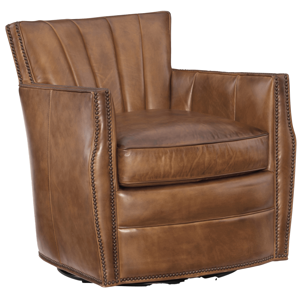 Caiden 30&quot; Wide Swivel Side Chair, Leather - Coja