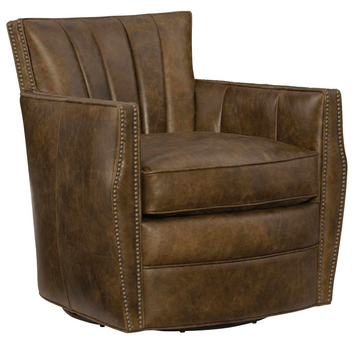 Caiden 30&quot; Wide Swivel Side Chair, Leather - Coja