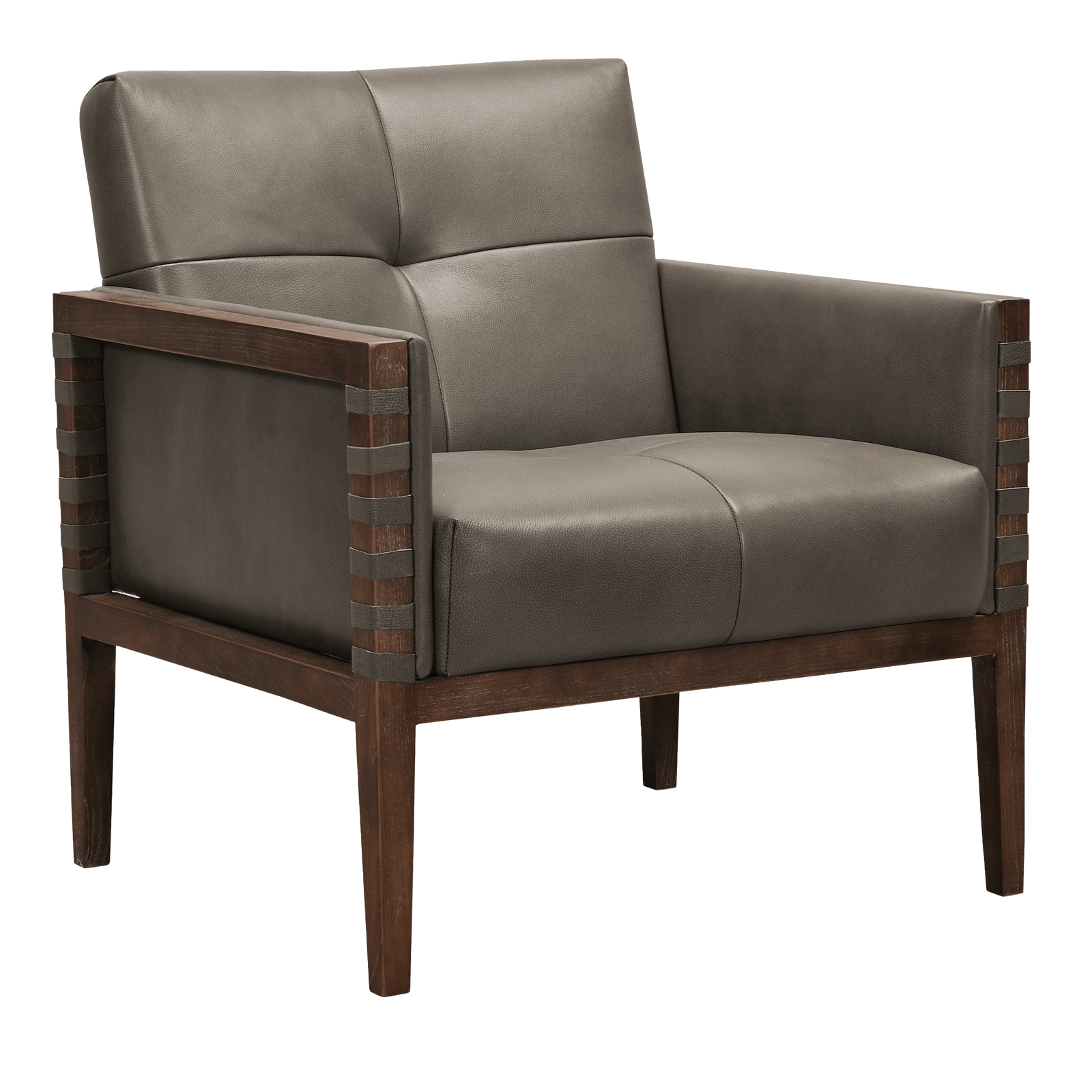 Calliope 31" Wide Side Chair, Leather