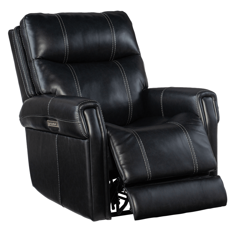 Callysta Power Recliner with Articulating Headrest and Lumbar Support, Leather - Coja