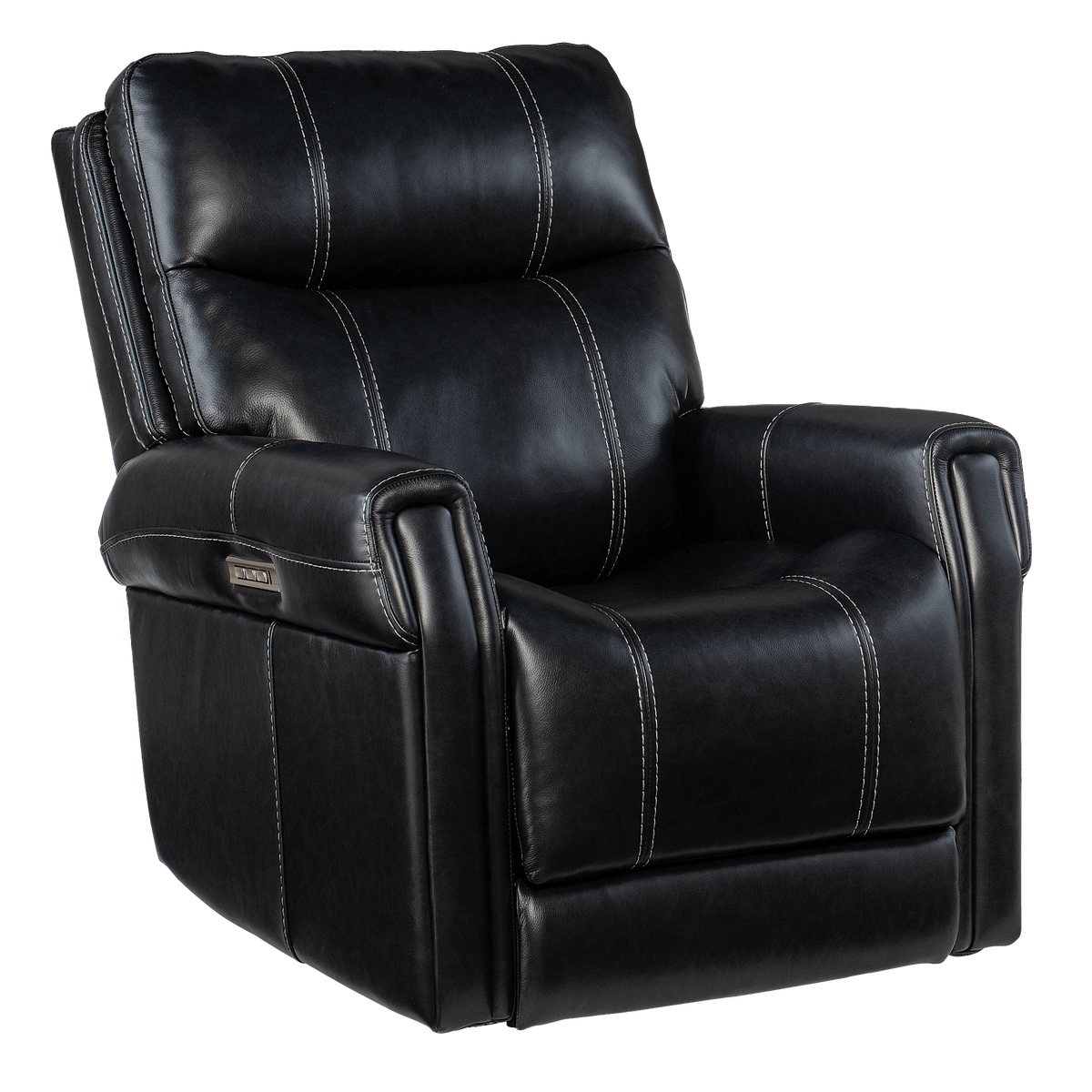 Callysta Power Recliner with Articulating Headrest and Lumbar Support, Leather - Coja