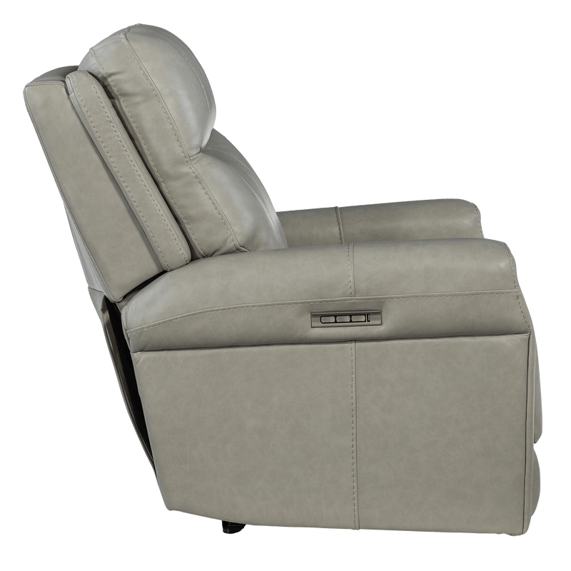 Callysta Power Recliner with Articulating Headrest and Lumbar Support, Leather - Coja