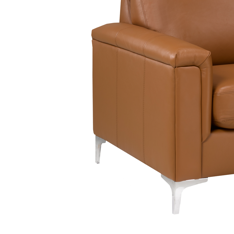 Cambil Leather Sofa and Two Chairs Set