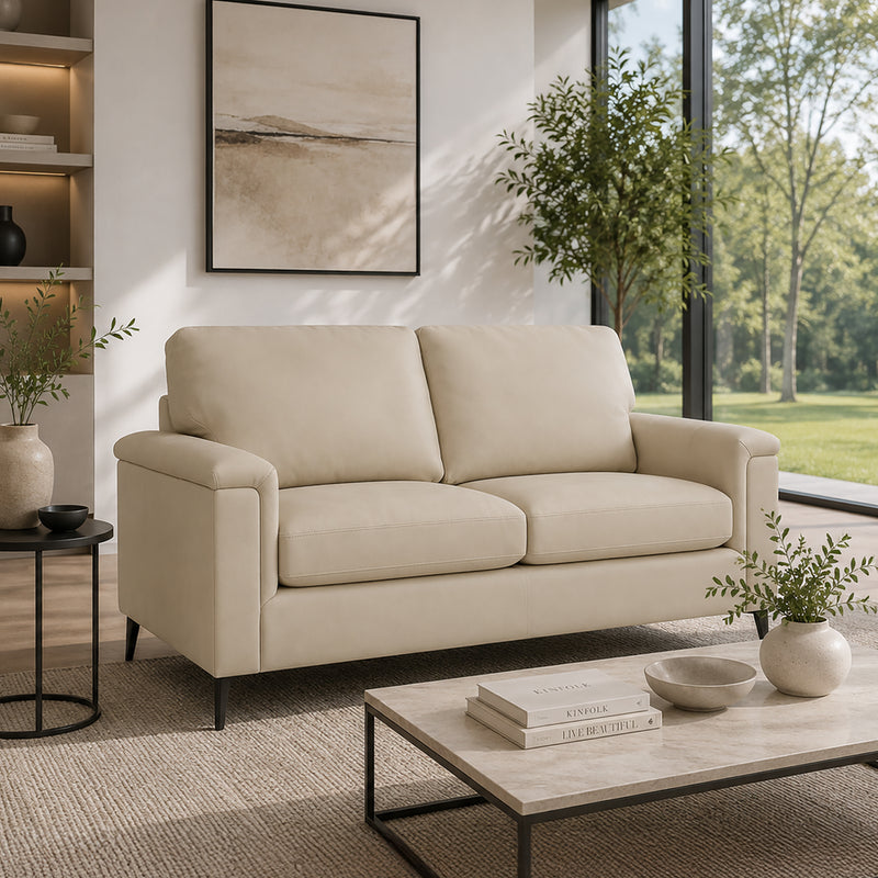 Cambil Leather Loveseat - Coja