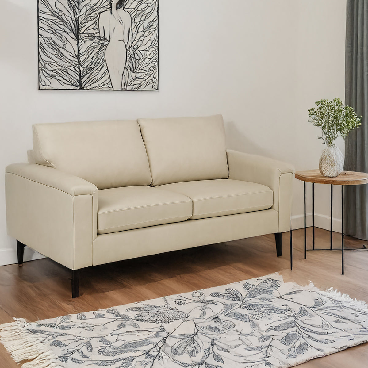 Cambil Leather Loveseat - Coja