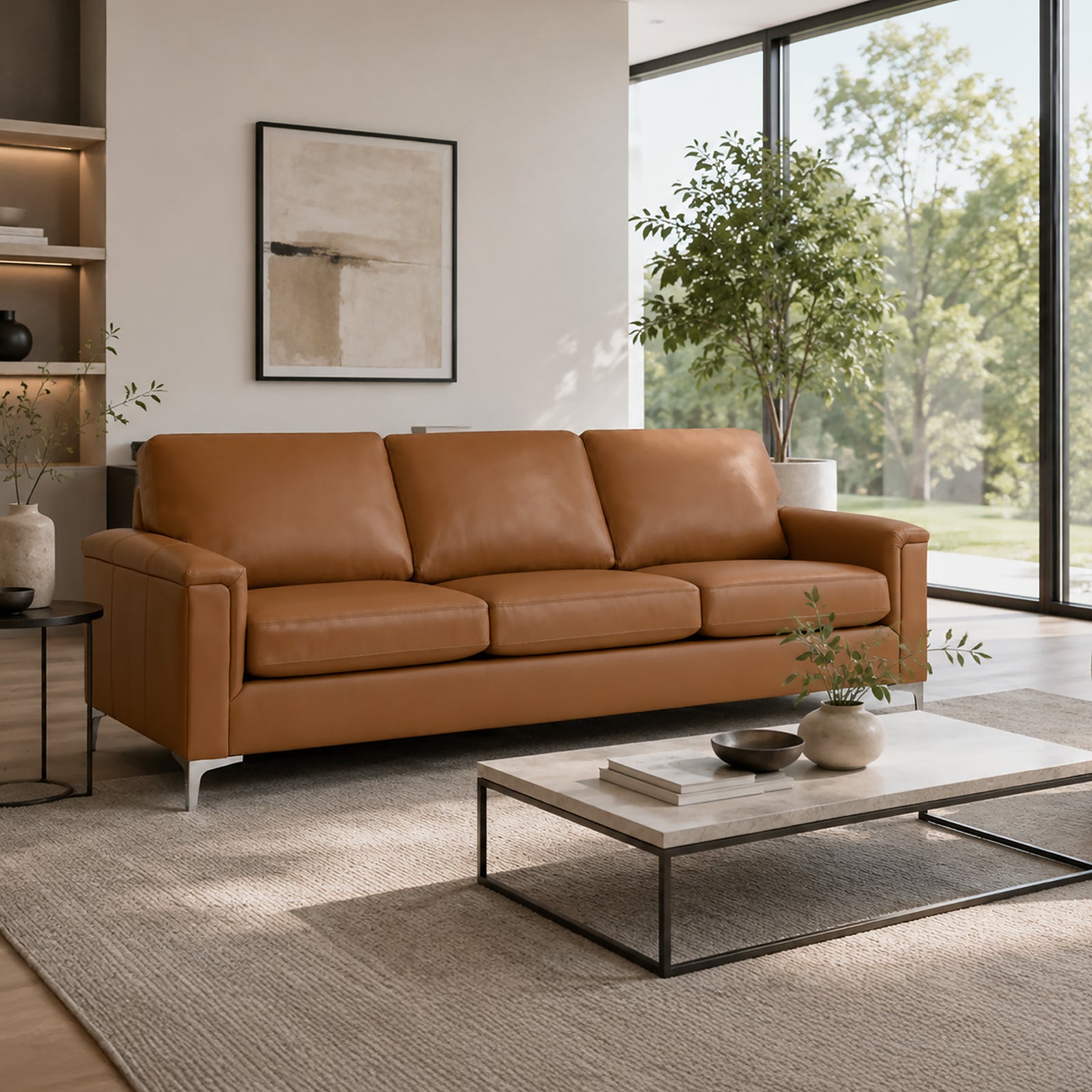 Cambil Leather Sofa - Coja