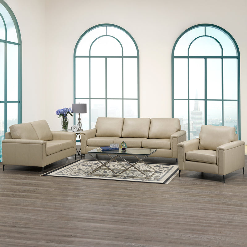 Cambil Leather Sofa, Loveseat and Chair Set