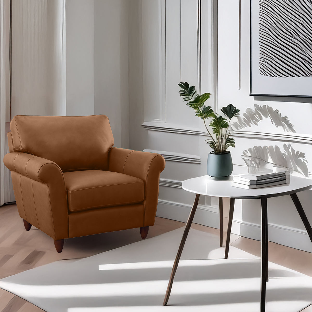 Cherish Leather Chair - Coja