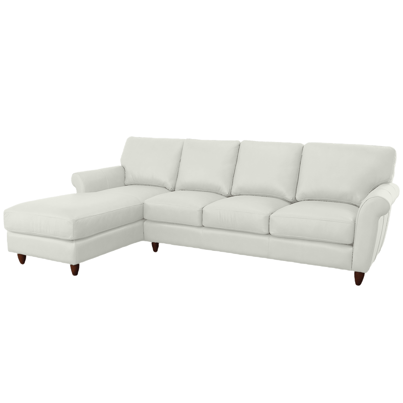 Cherish Leather Chofa Sectional Left Facing - Coja
