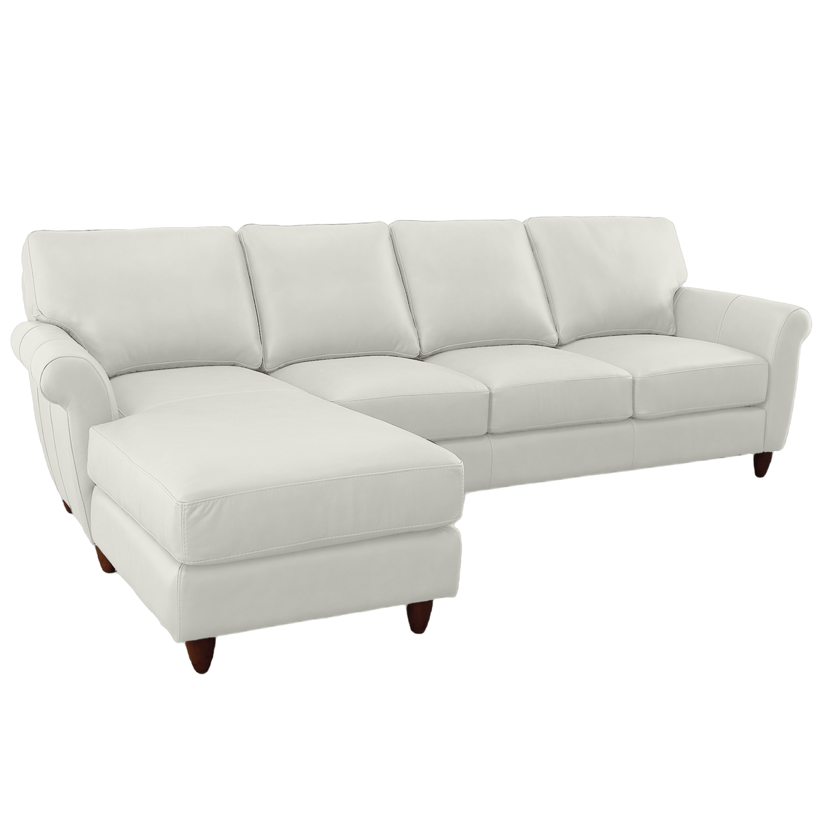 Cherish Leather Chofa Sectional Left Facing - Coja