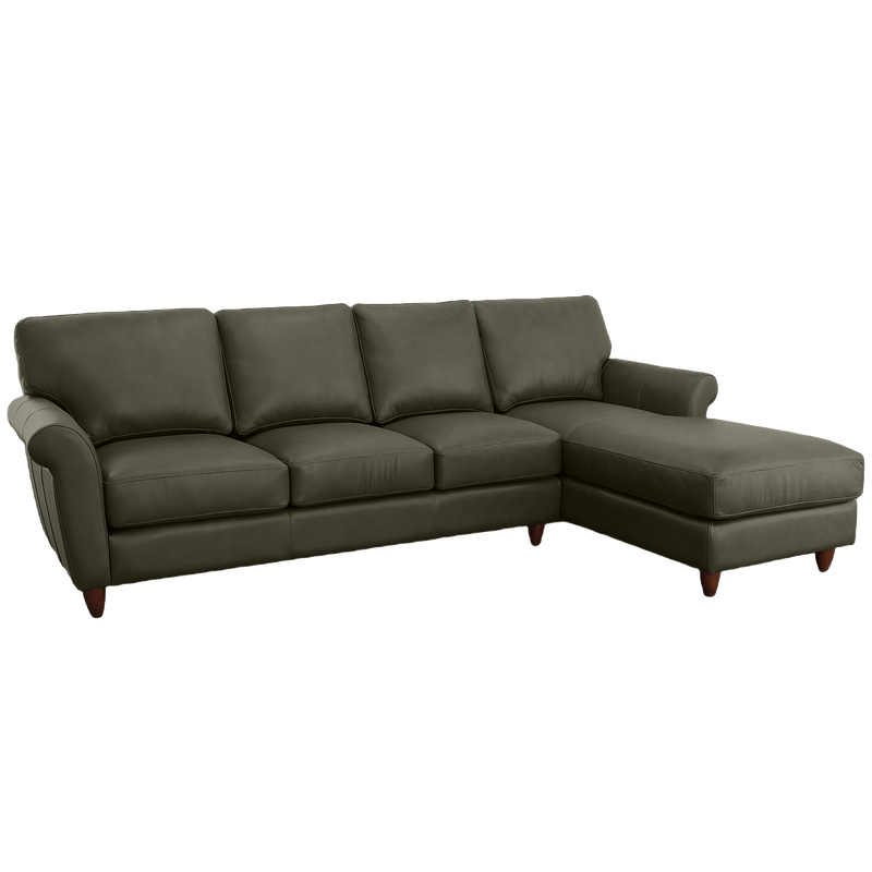 Cherish Leather Chofa Sectional Right Facing - Coja