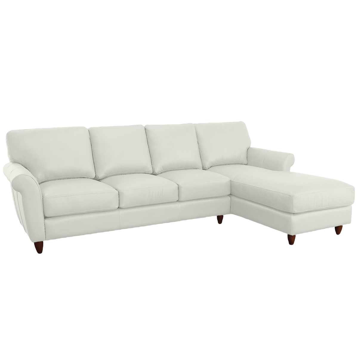 Cherish Leather Chofa Sectional Right Facing - Coja