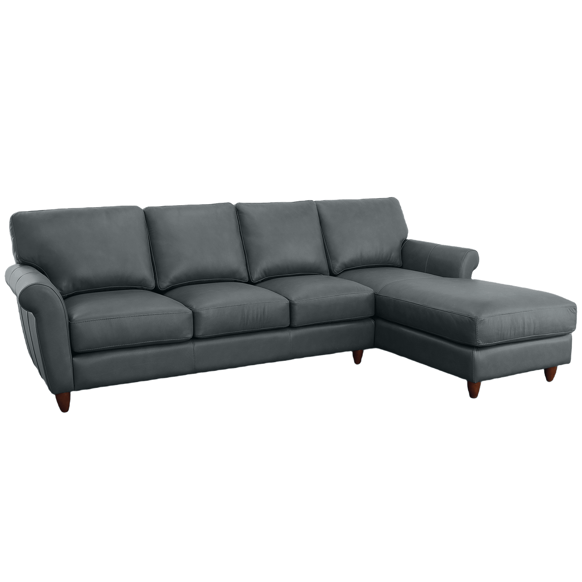 Cherish Leather Chofa Sectional Right Facing - Coja