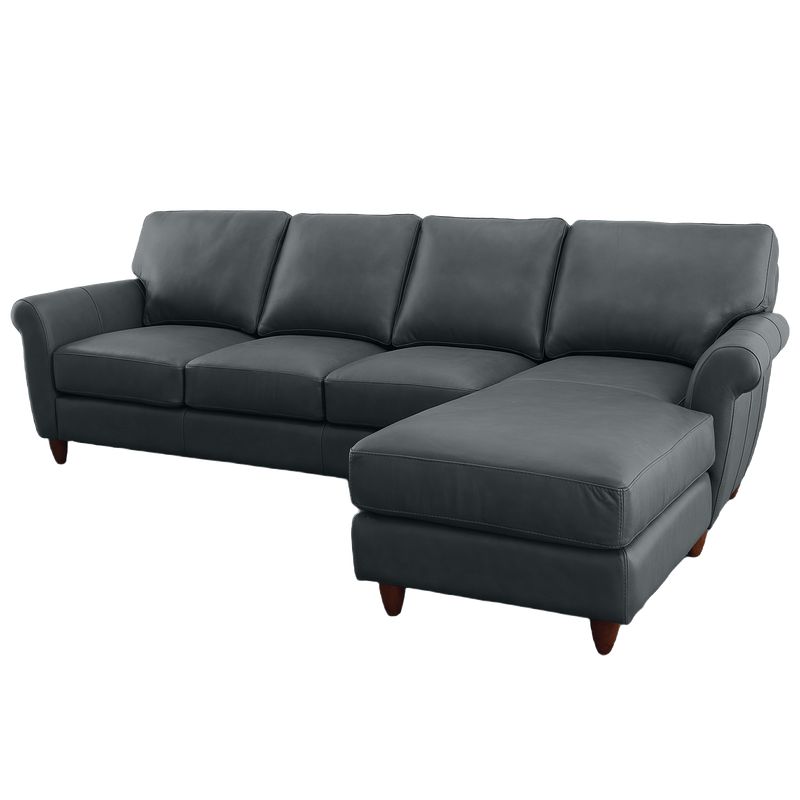 Cherish Leather Chofa Sectional Right Facing - Coja