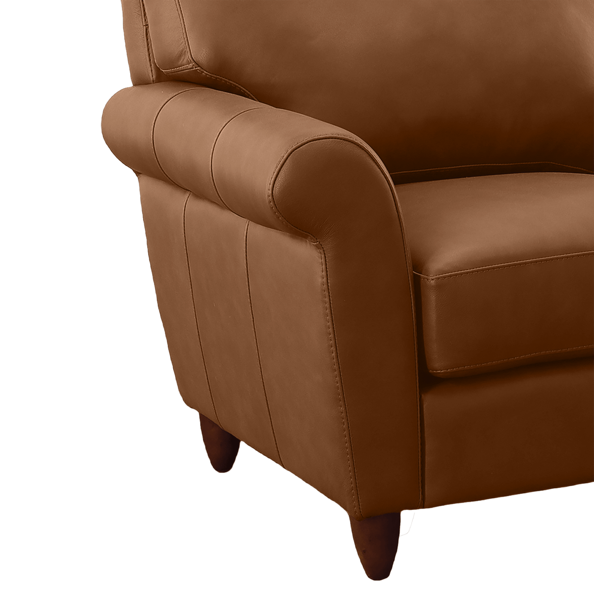 Cherish Leather Chofa Sectional Left Facing - Coja