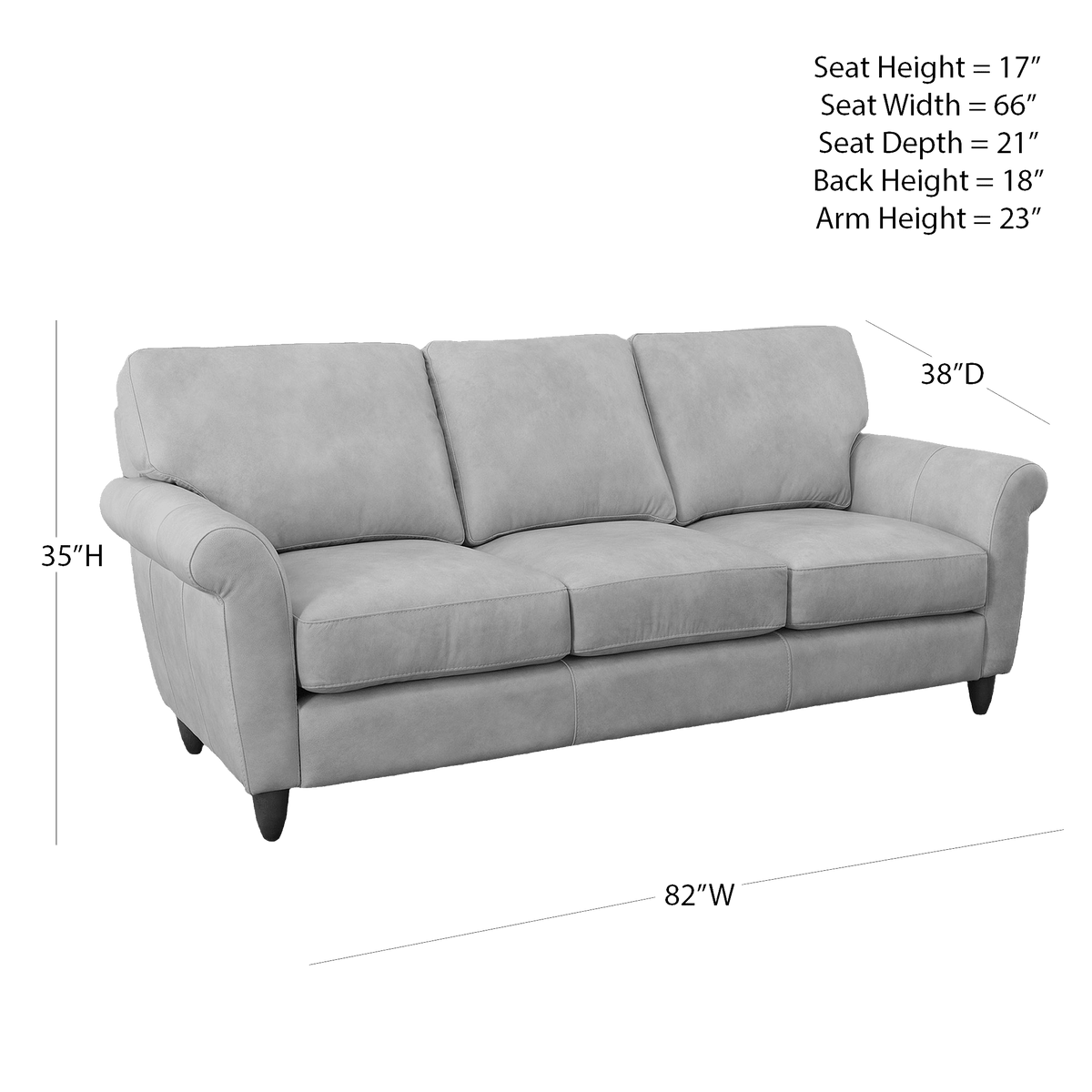 Cherish Leather Sofa - Coja