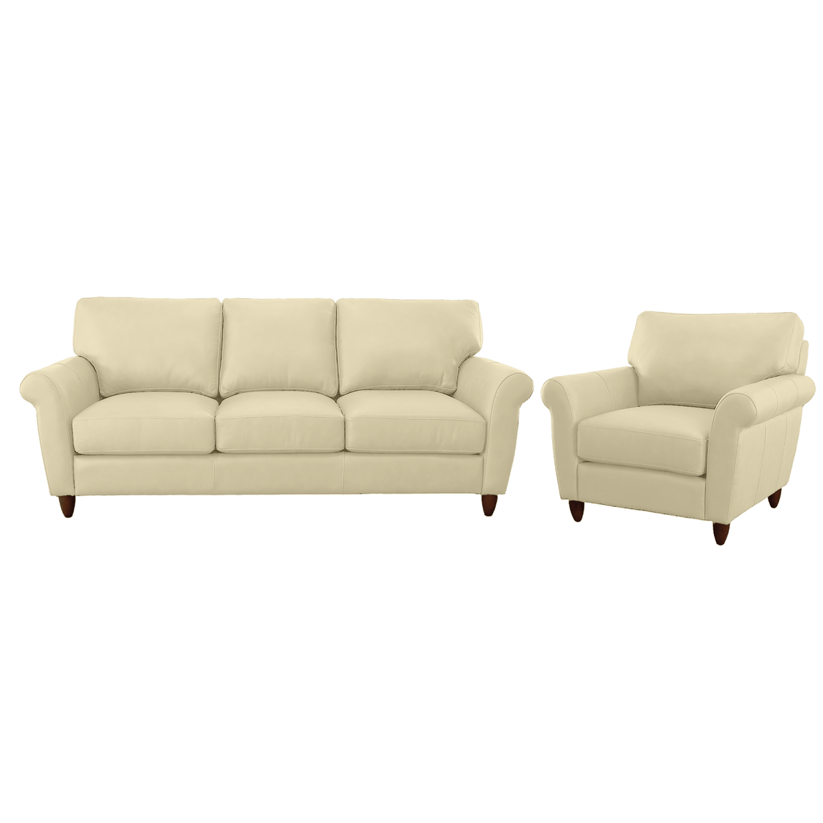 Cherish Leather Sofa & Chair Set - Coja