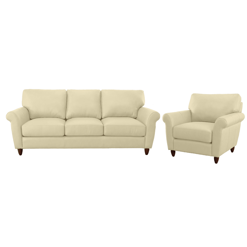 Cherish Leather Sofa & Chair Set - Coja