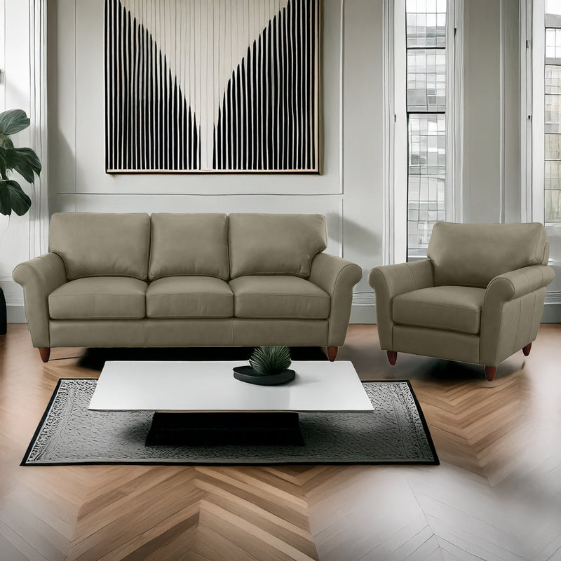 Cherish Leather Sofa & Chair Set - Coja