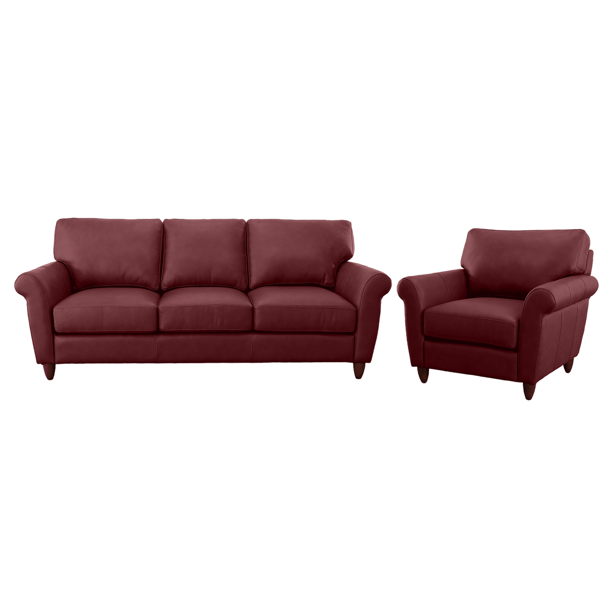 Cherish Leather Sofa & Chair Set - Coja