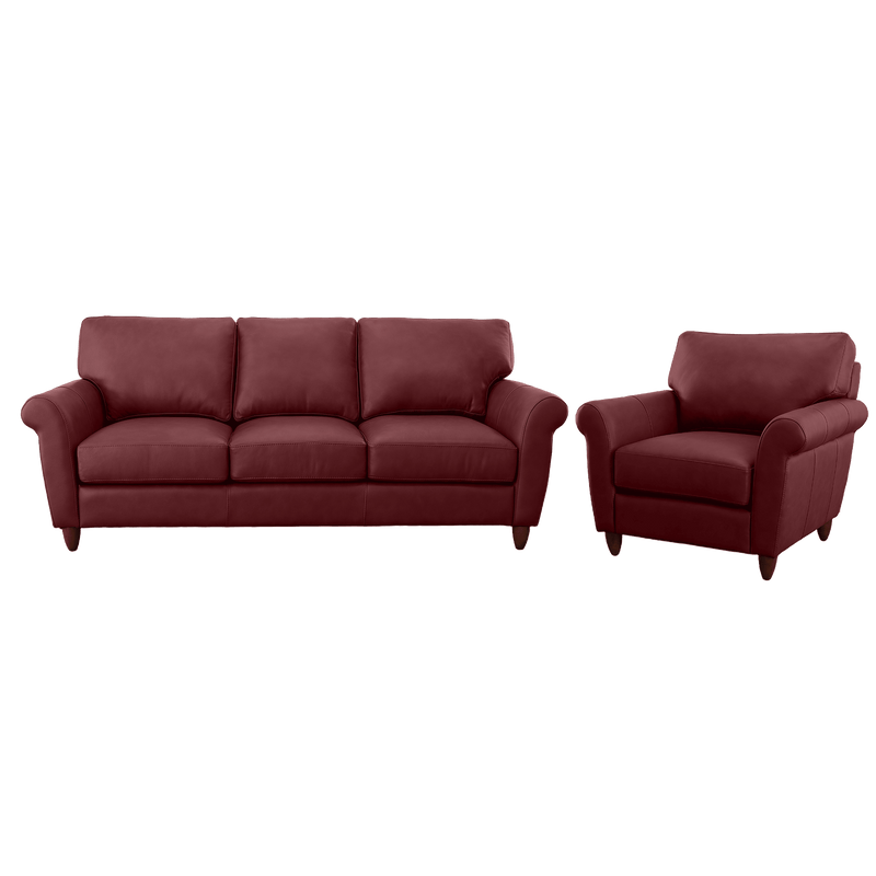 Cherish Leather Sofa & Chair Set - Coja