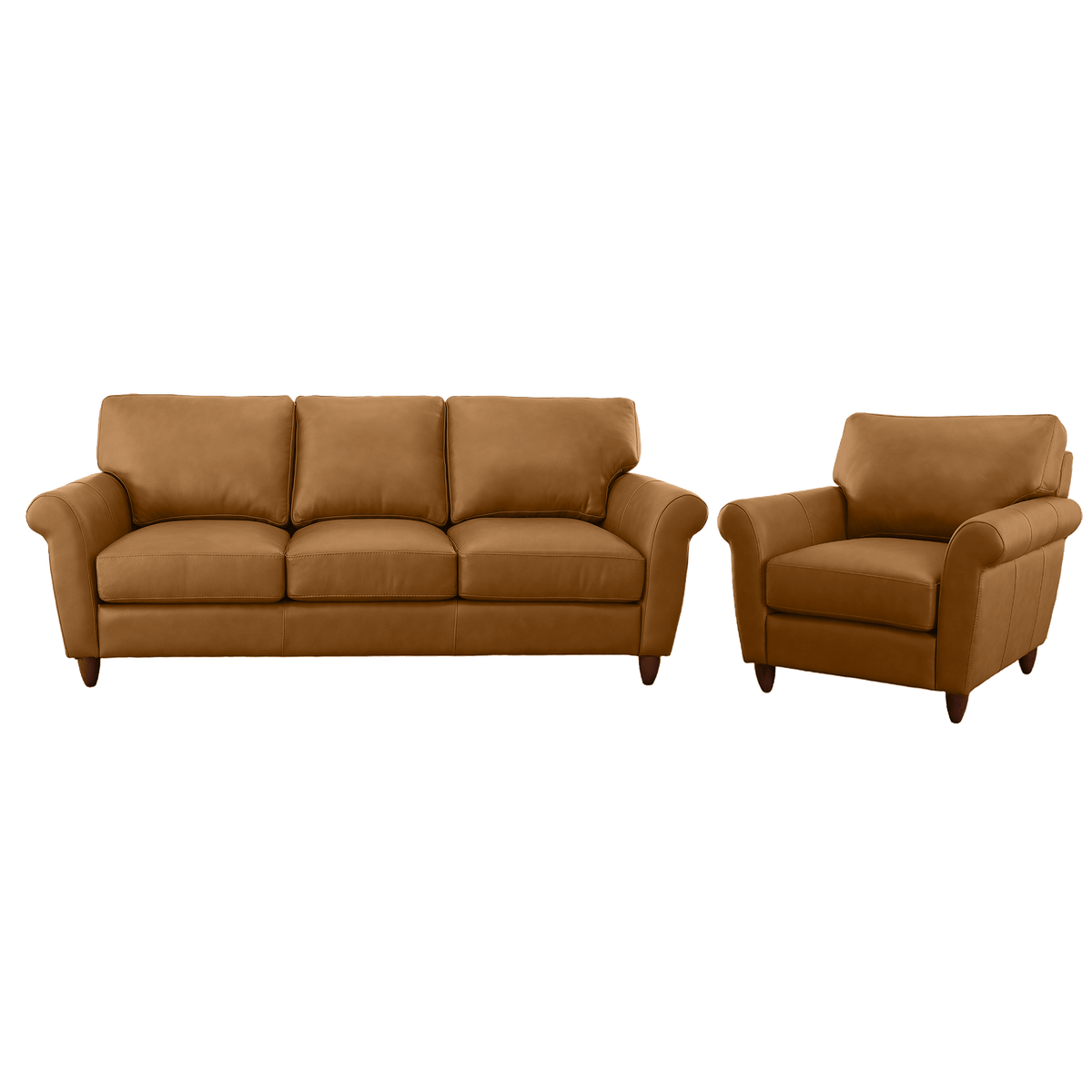 Cherish Leather Sofa & Chair Set - Coja