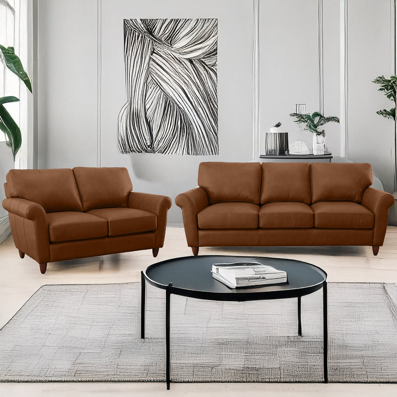 Cherish Leather Sofa & Loveseat Set - Coja