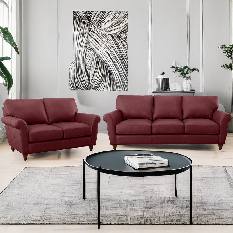 Cherish Leather Sofa & Loveseat Set - Coja