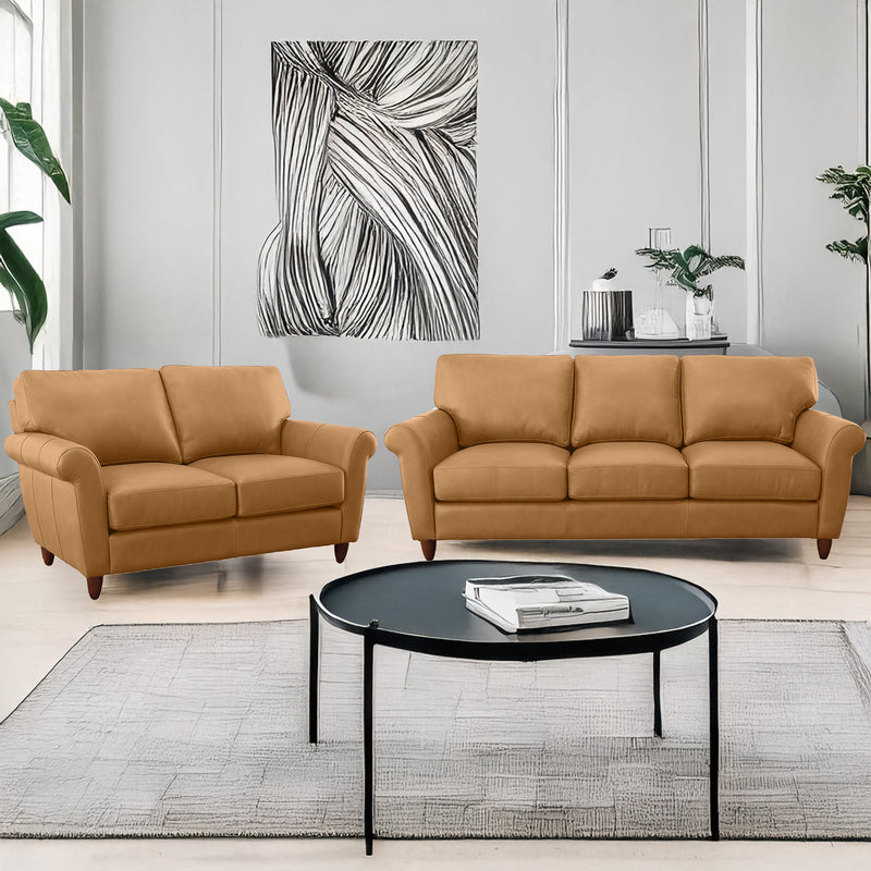 Cherish Leather Sofa & Loveseat Set - Coja