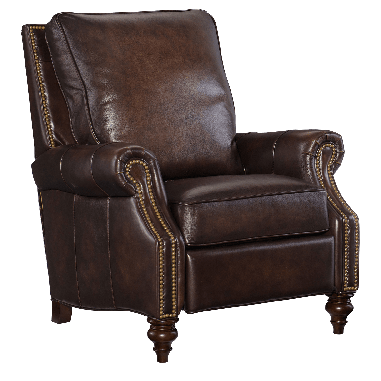 Casimir Recliner, Leather, Dark Walnut - Coja