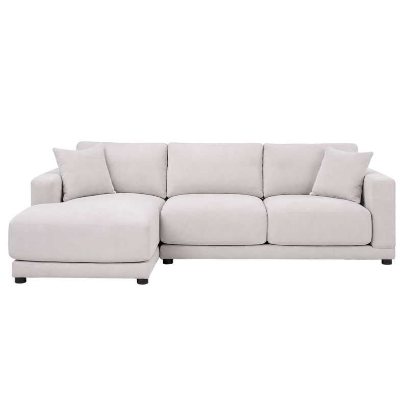 Ceylan Chaise Sectional Sofa, Beige