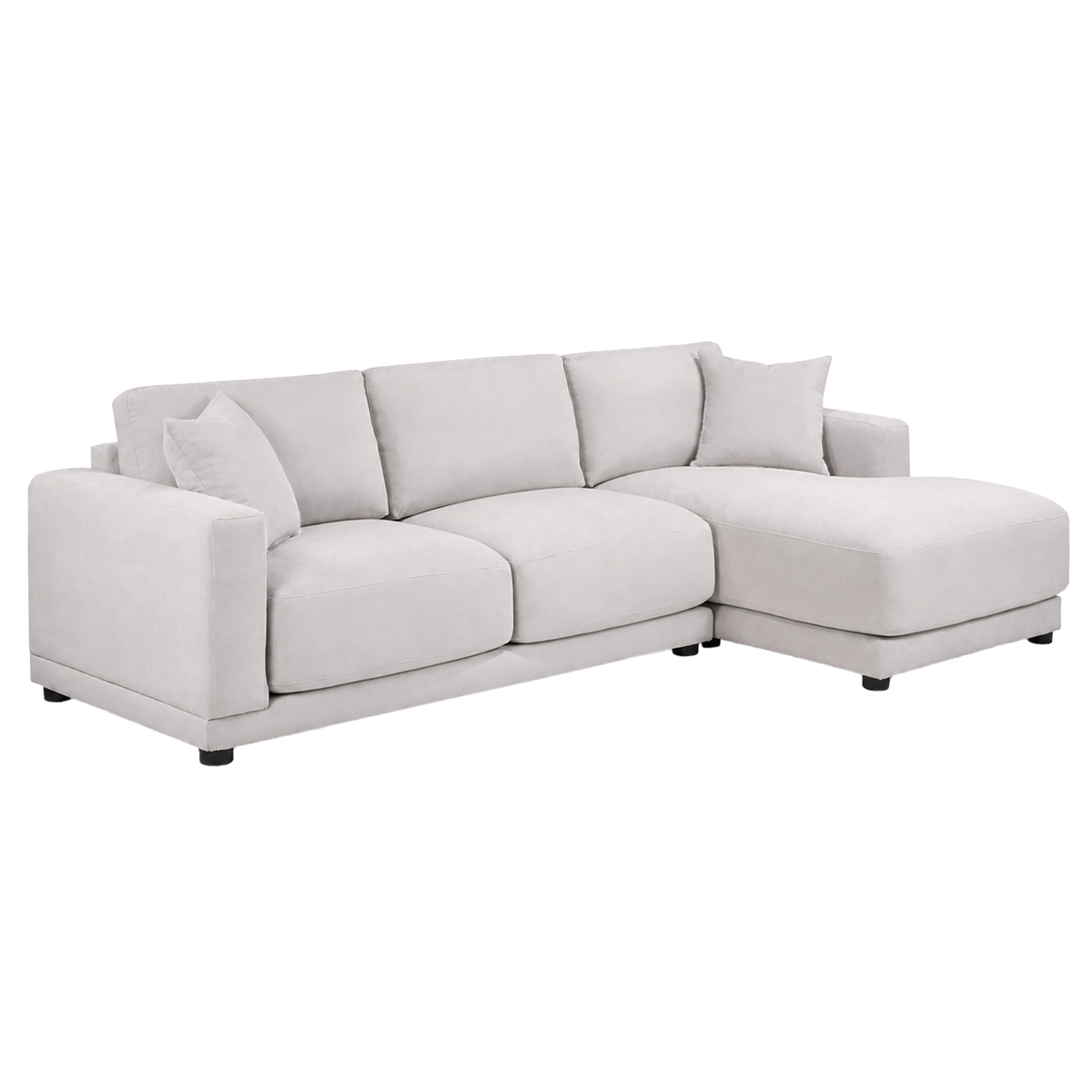 Ceylan Chaise Sectional Sofa, Beige