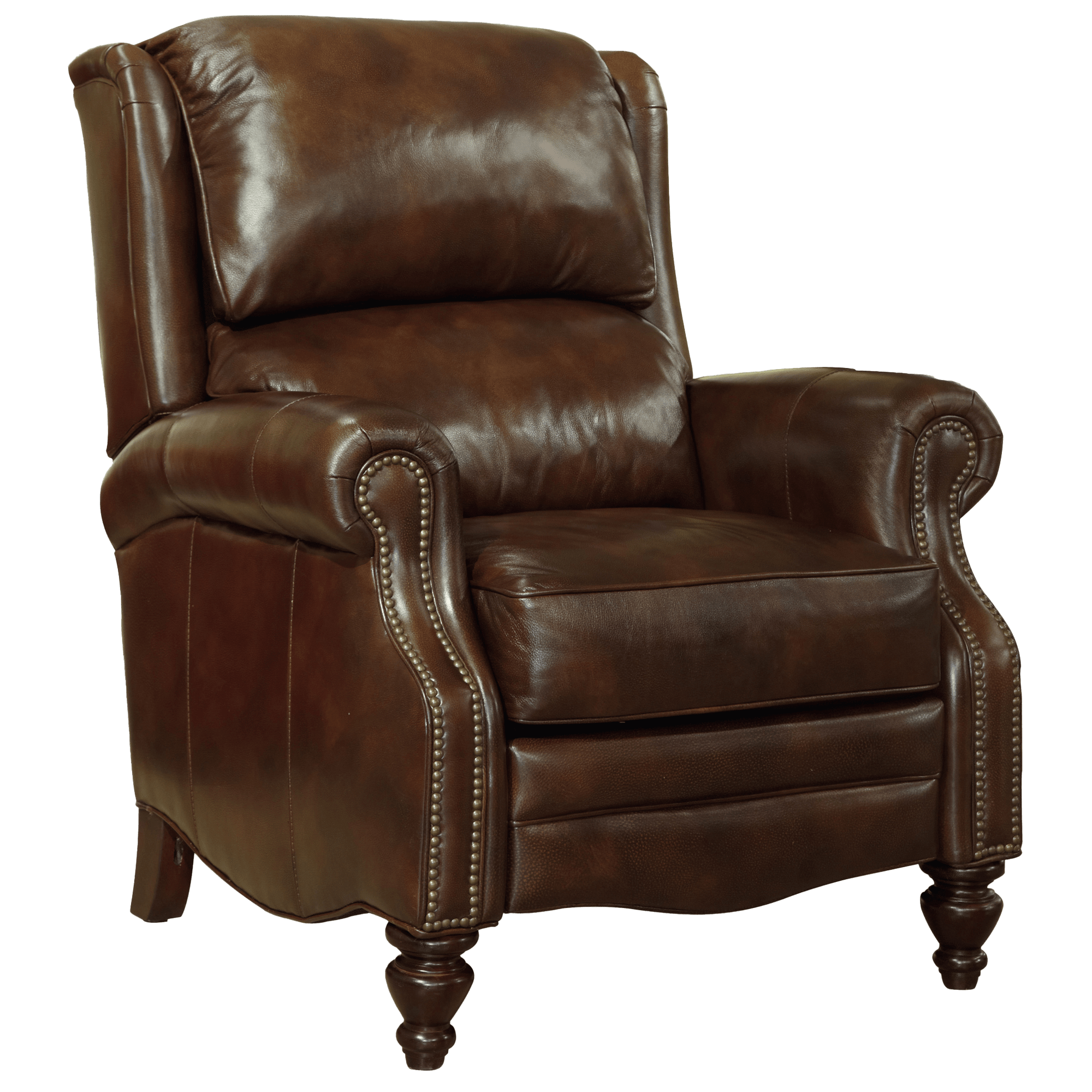 Ciarin Recliner Chair, Leather, Brown - Coja