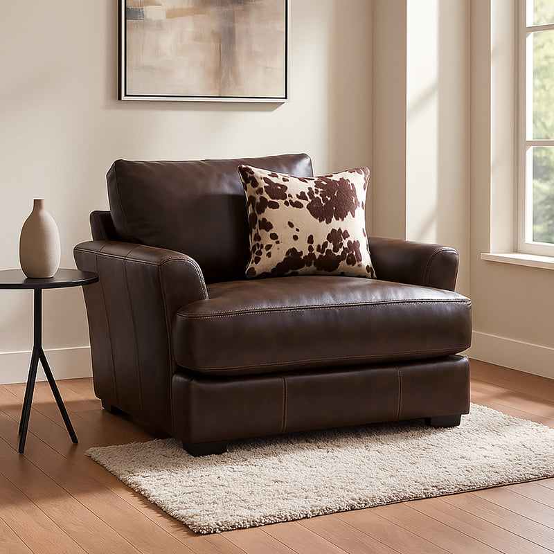 Cobbs Leather Chair, Dark Brown - Coja