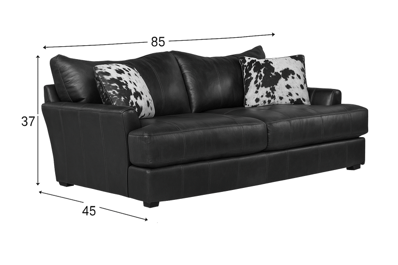 Cobbs Leather Sofa, Dark Brown - Coja
