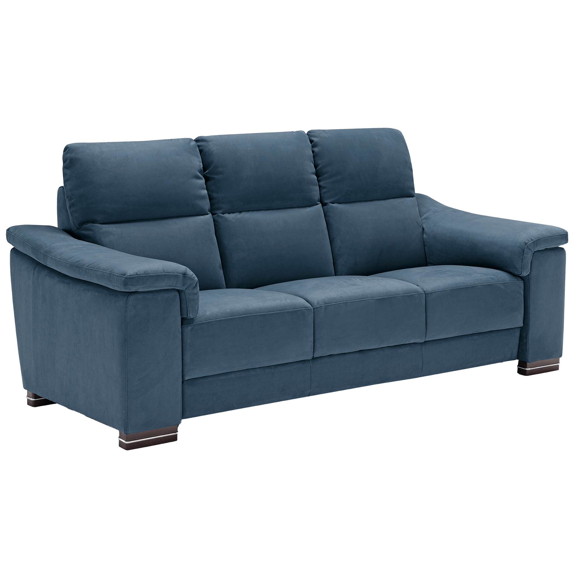 Coccola High - Back Italian Microfiber Sofa – Blue - Coja