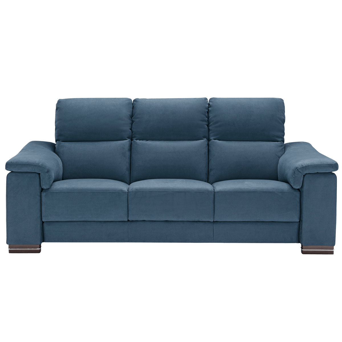 Coccola High - Back Italian Microfiber Sofa – Blue - Coja