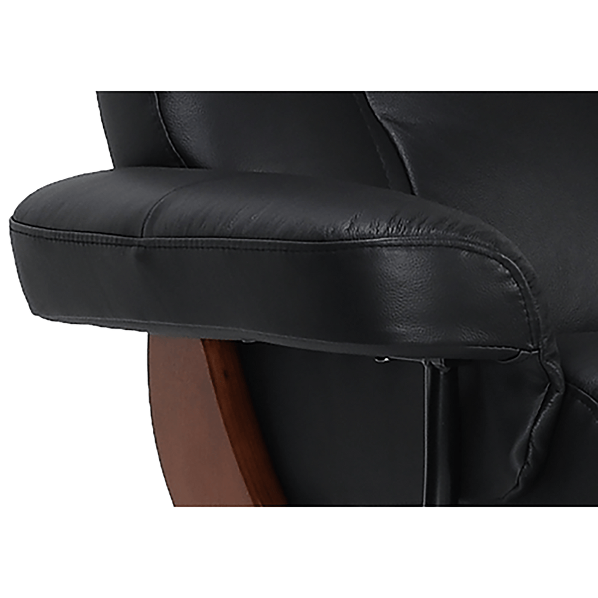 Cortina Leather Swivel Recliner and Ottoman - Coja