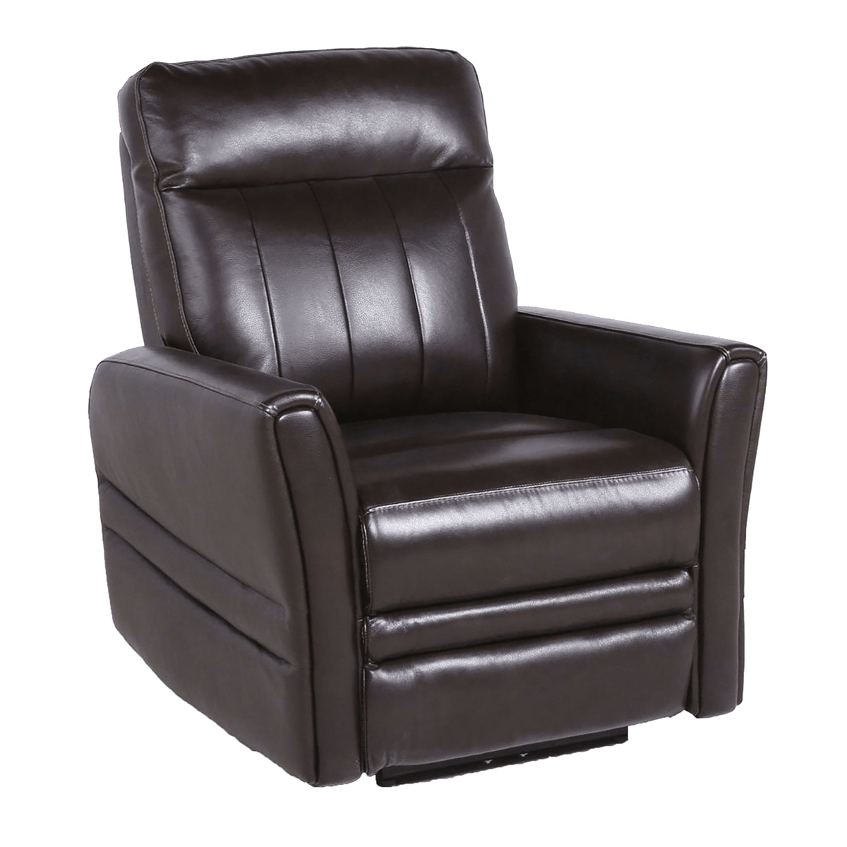 Coslada Leather Power Recliner Chair with Articulating Headrest, Dark Brown