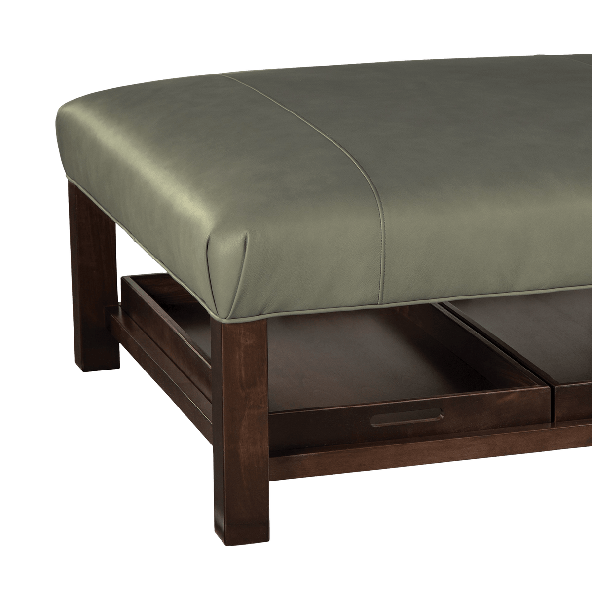 Damarri Genuine Leather Oversized Ottoman - Made in U.S.A. - Coja