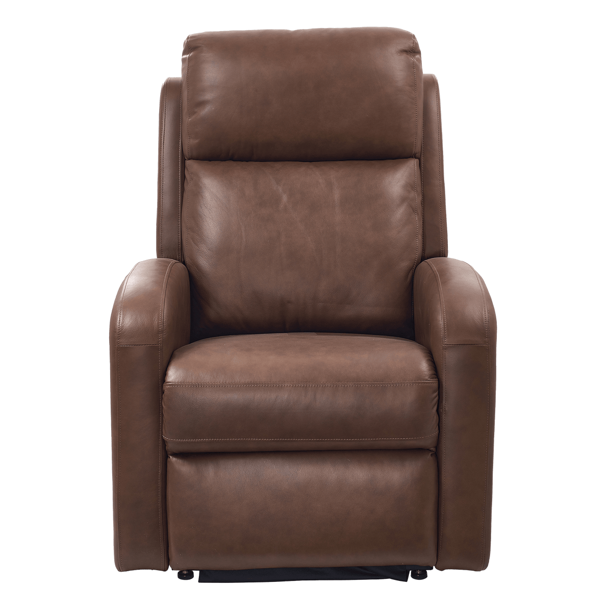 Deats Power Headrest and Lumbar Wellness Recliner, Leather