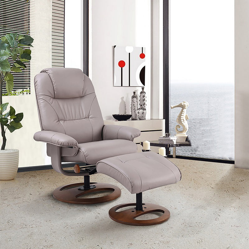 Delord Swivel Recliner with Matching Ottoman - Coja