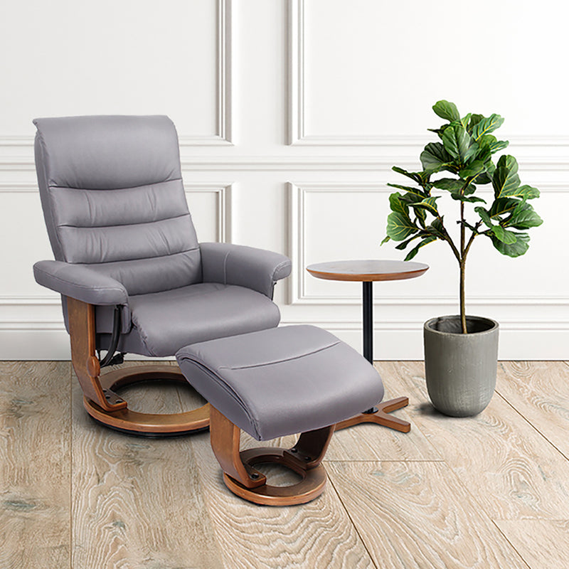 Devoe Swivel Recliner with Matching Ottoman - Coja