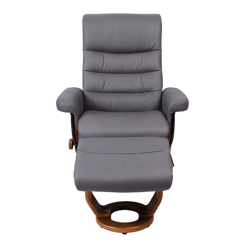 Devoe Swivel Recliner with Matching Ottoman - Coja