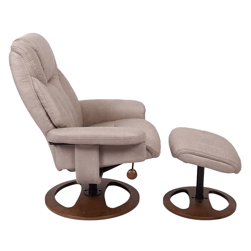 Douglas Ergonomic Swivel Recliner with Matching Ottoman - Coja