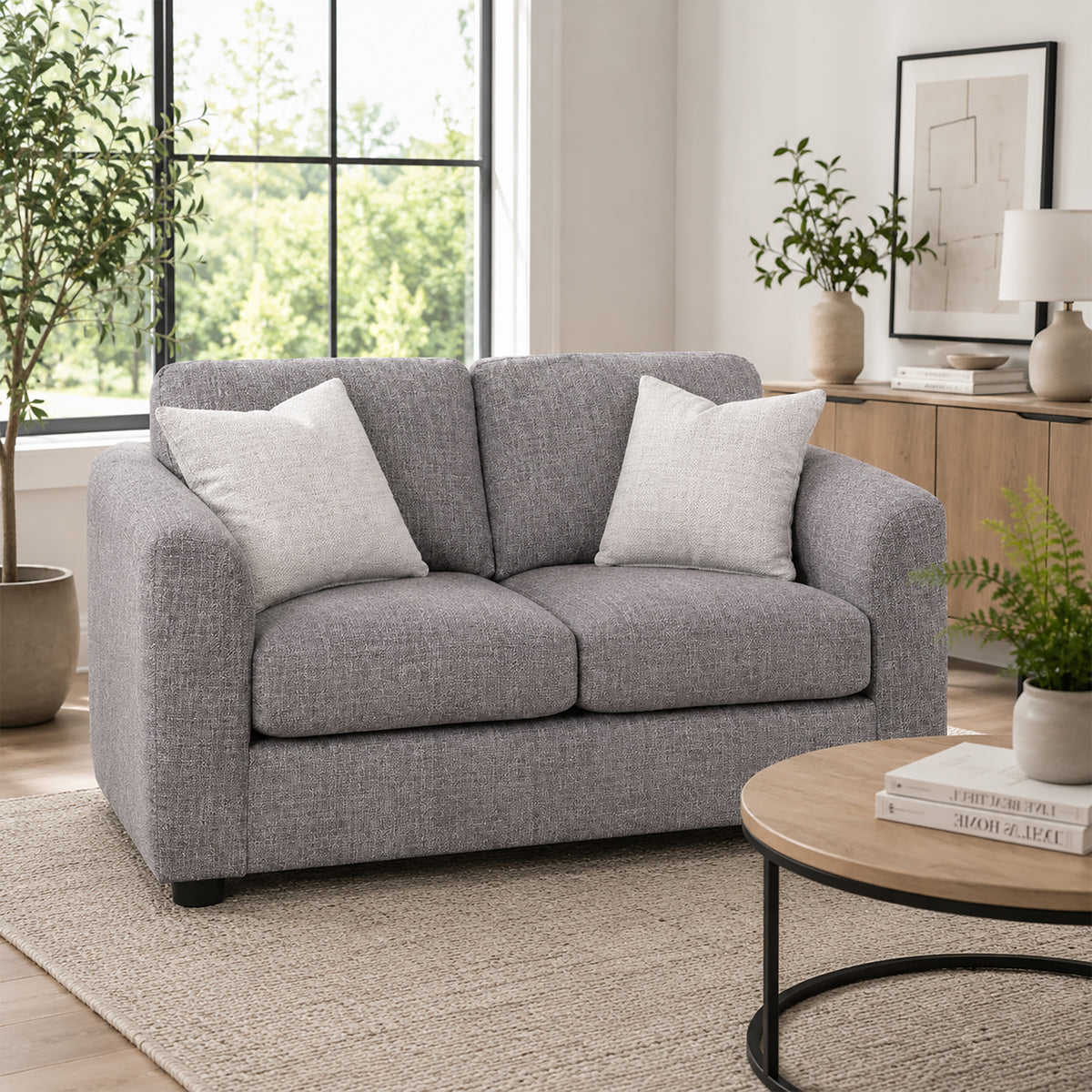 Driftmoor Fabric Loveseat with Accent Cushions