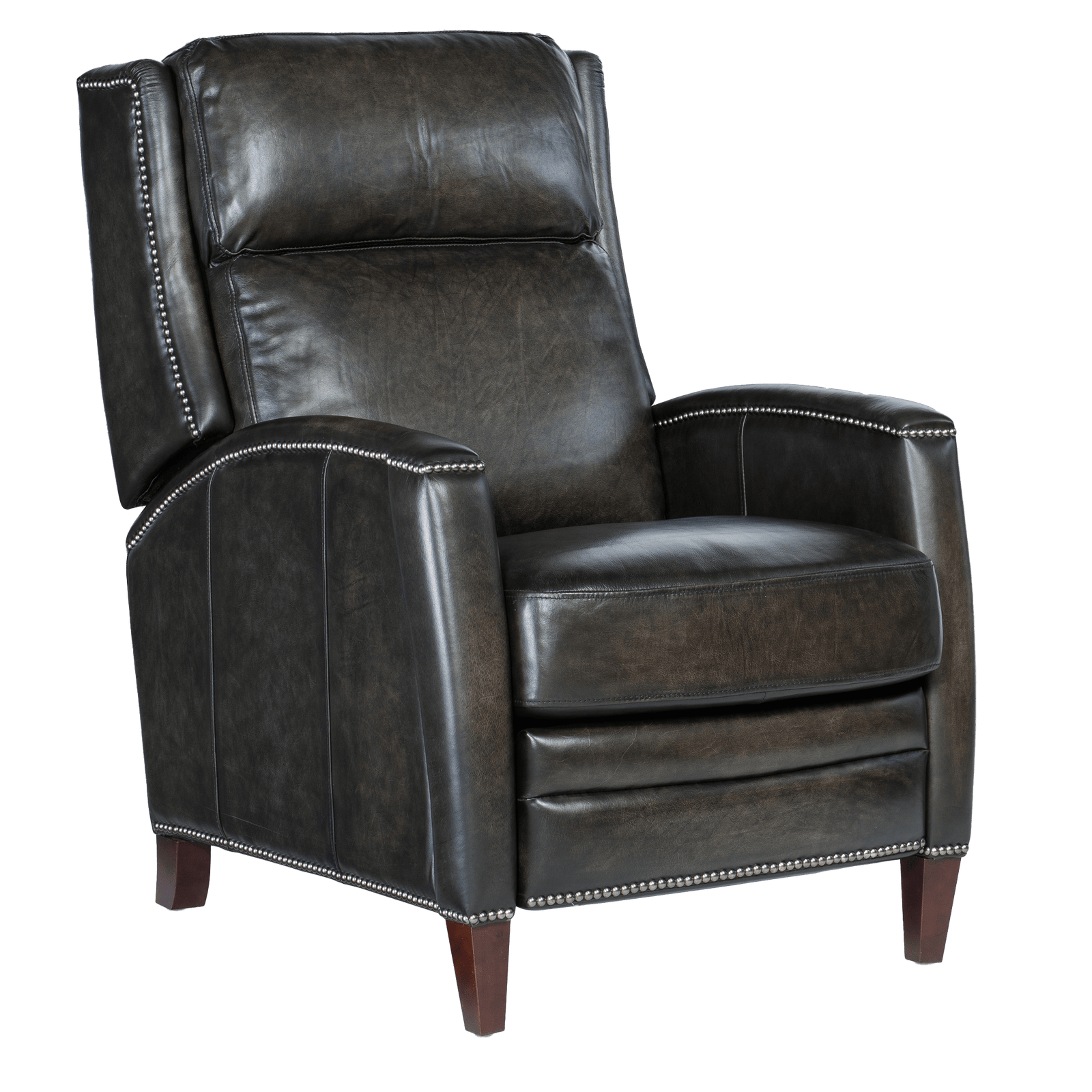 Dunsten Manual Push Back Recliner, Leather - Coja