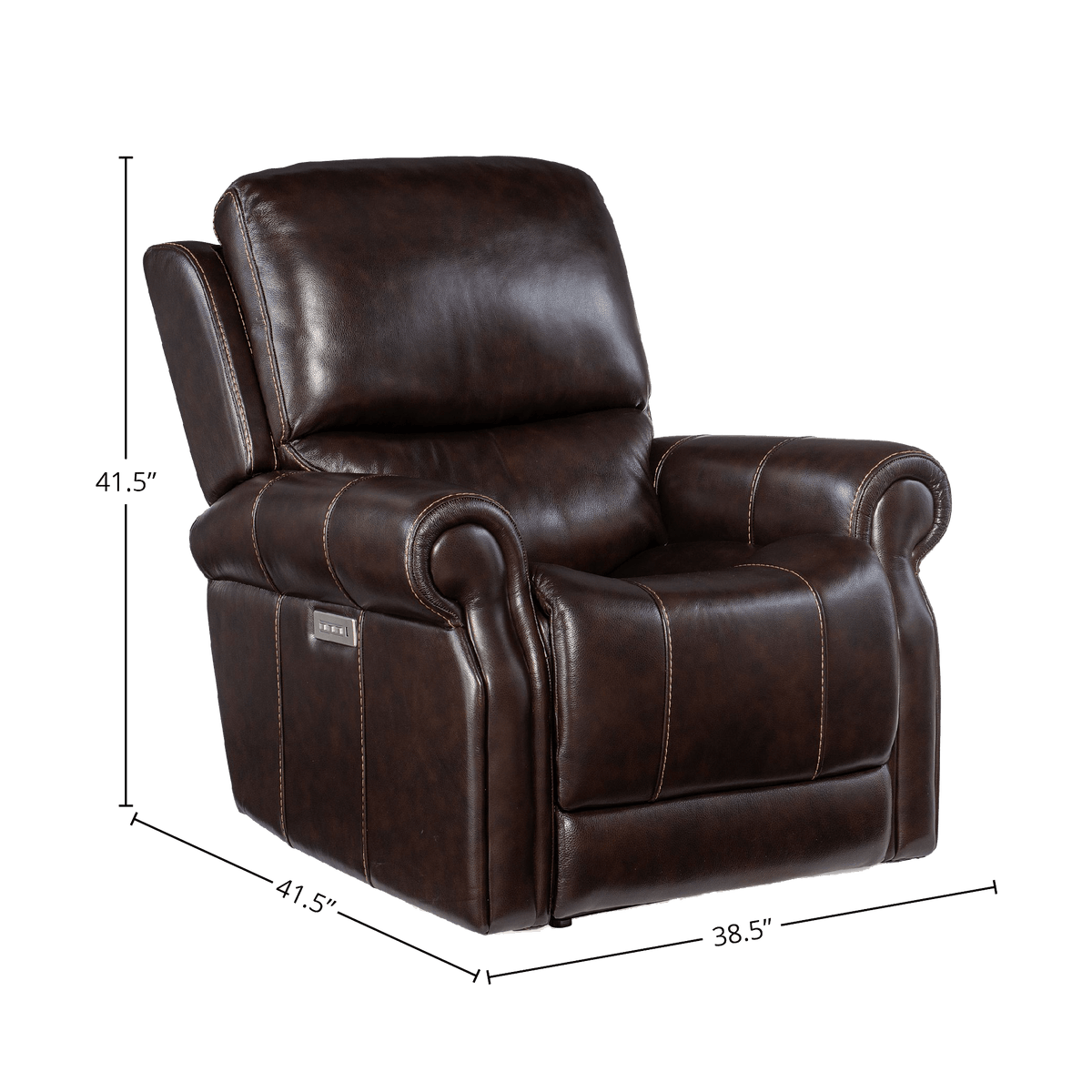 Eanna Power Recliner with Articulating Headrest and Lumbar Support, Leather - Coja