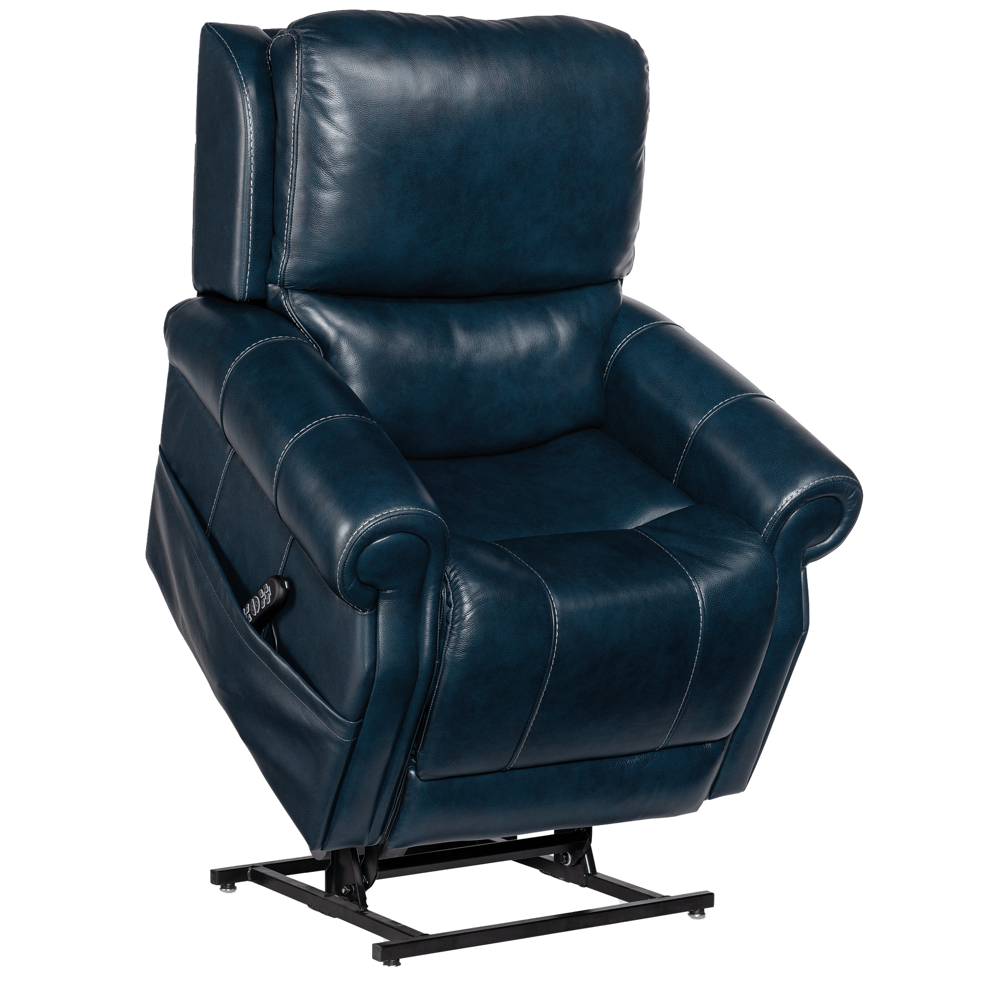 Eanna Power Lift Recliner with Articulating Headrest/Lumbar Support, Leather